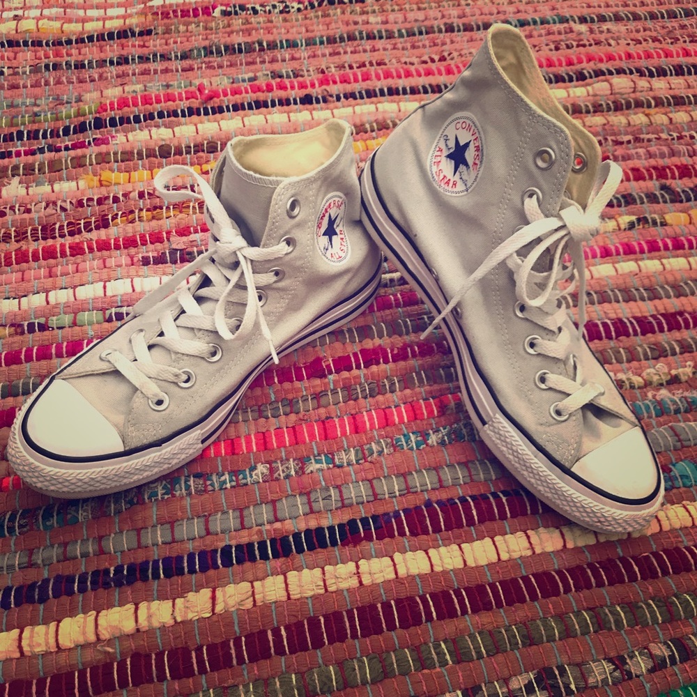 Grey Converse High Tops